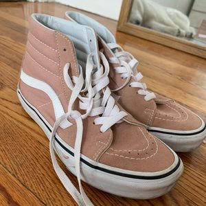 High top pink vans